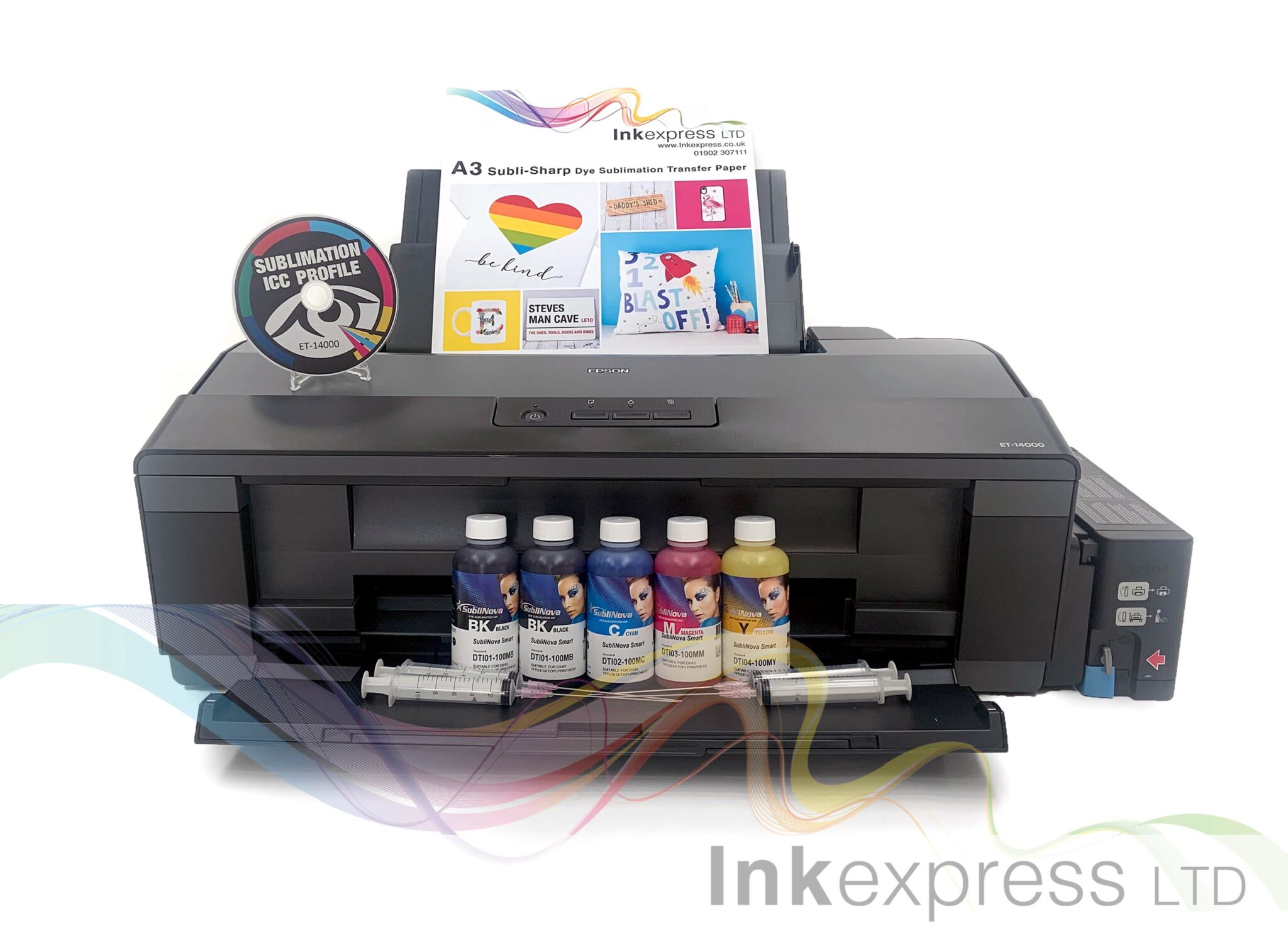 Sublimation Starter Package: Epson EcoTank ET-15000 - A3/A3+ Printer ...