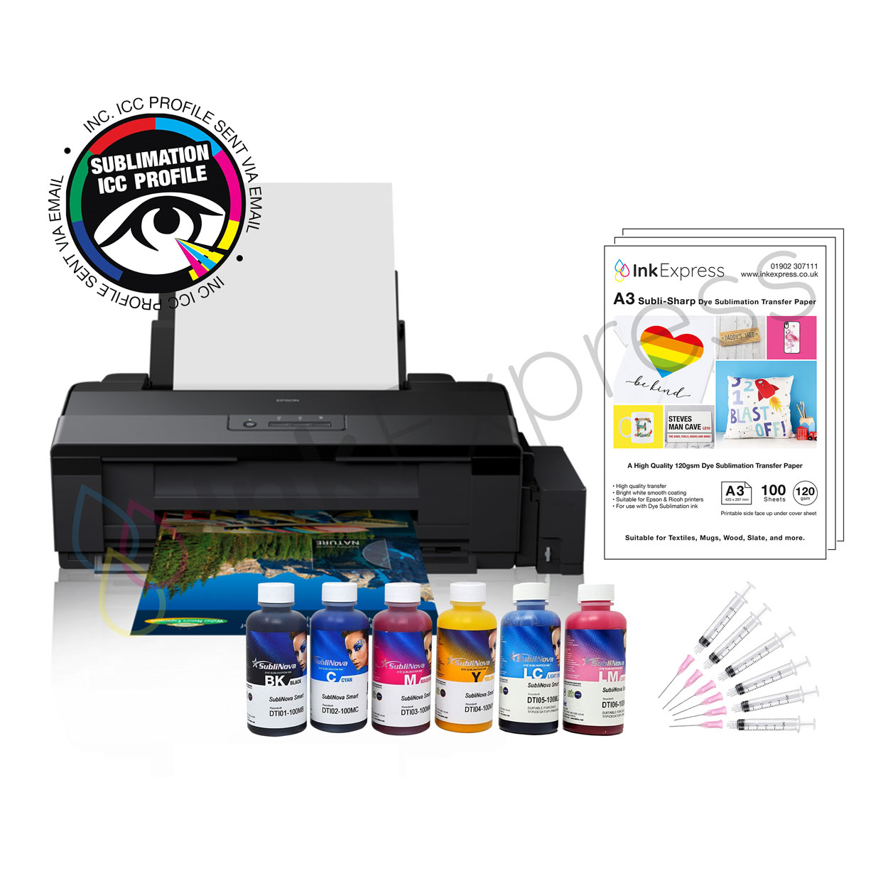 Epson EcoTank L1800 A3 Single Function 6-Colour Photo Ink Tank Printer (NO  BOX)