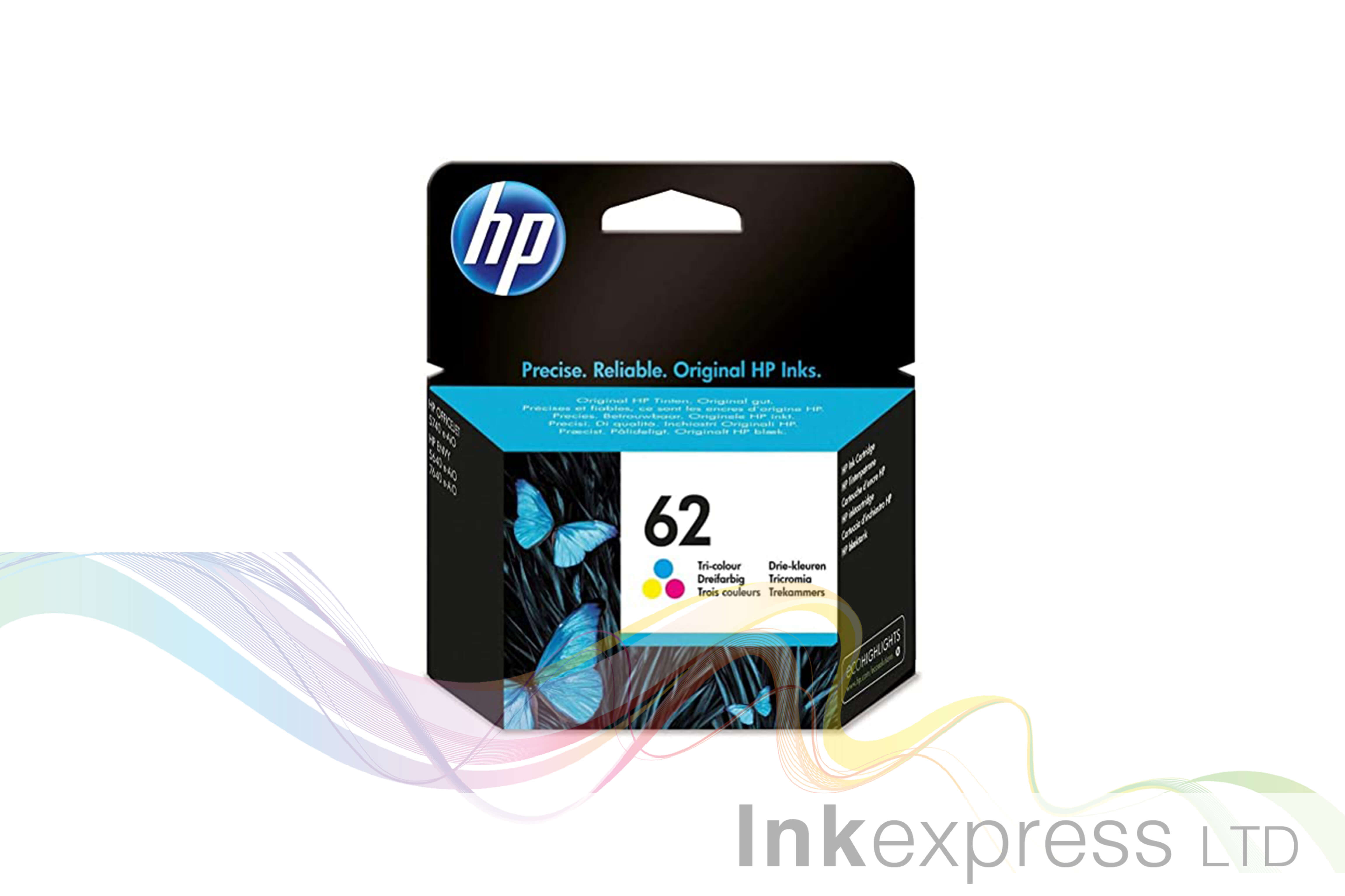 Hp 62 Original Tri Colour Ink Cartridge Ink Express 5919