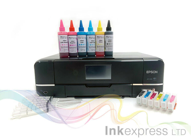 Refillable Printer Package Epson  Expression Photo XP  970  